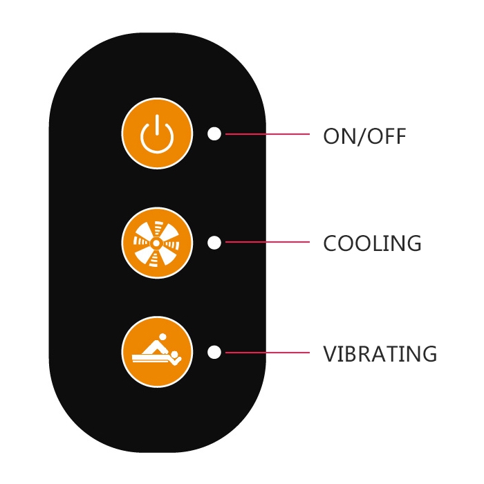 Lumbar Cushion (Cooling + Massage)