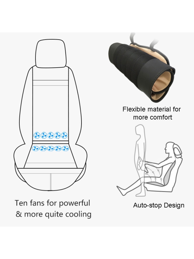 Car  Seat Cushion (Cooling + Massage)